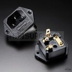Furutech FI-03[R] 10A IEC Inlet with 5x20mm Fuse Holder