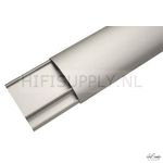 Kabelgoot design aluminium zilver/zwrt 100cm lang 35mm breed per stuk