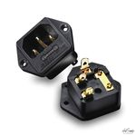 Furutech FI-03[G] 10A IEC Inlet with 5x20mm Fuse Holder