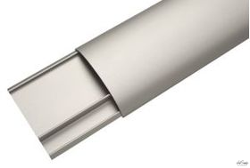 Kabelgoot design aluminium wit/zwart lxb 100cm x 75mm per stuk